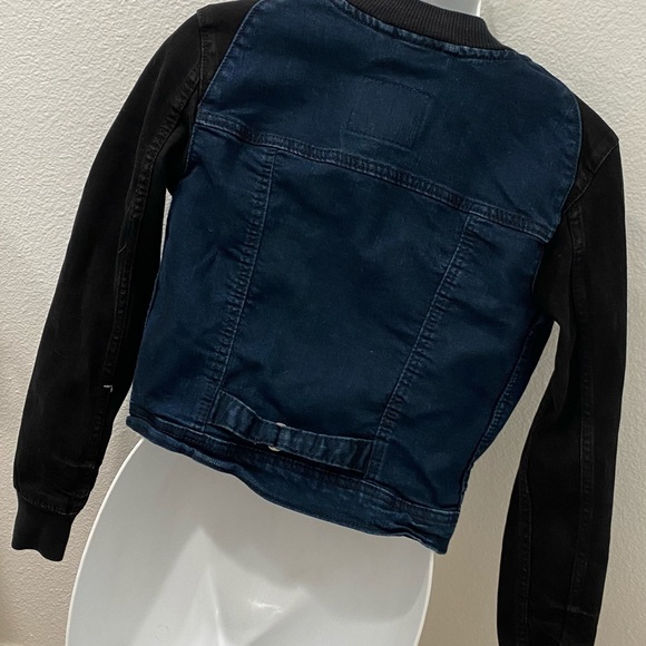 Levi Jean Jacket dark blue black sleeves Small - Picture 4 of 9